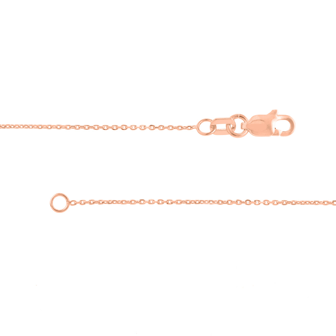Script R with Diamond Bezel Necklace