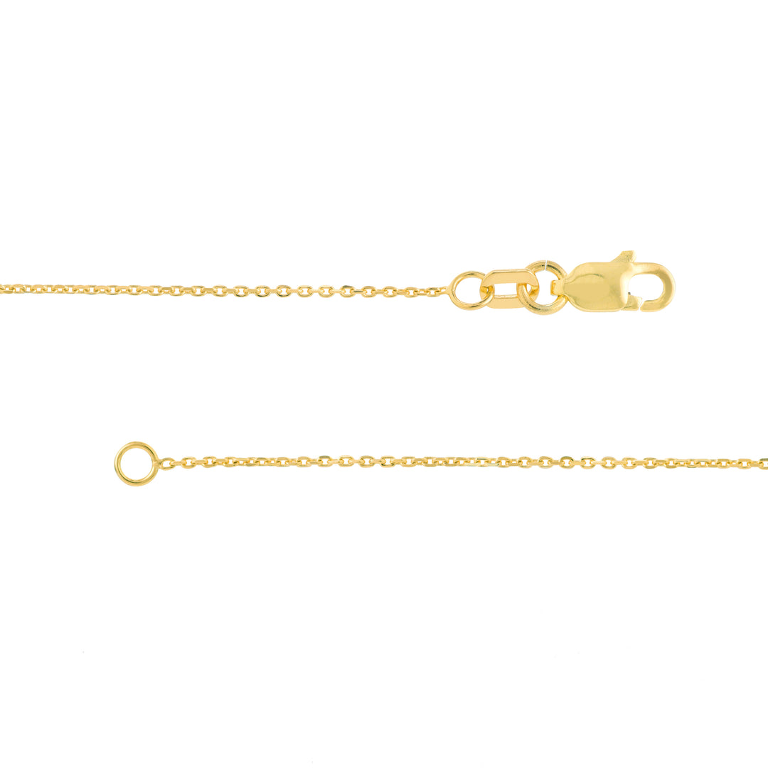 Script S with Diamond Bezel Necklace