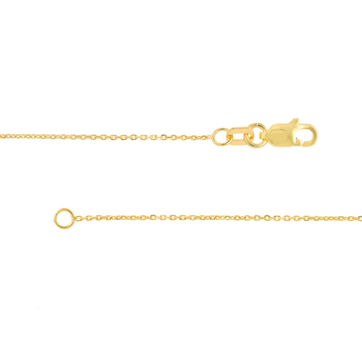 Script S with Diamond Bezel Necklace