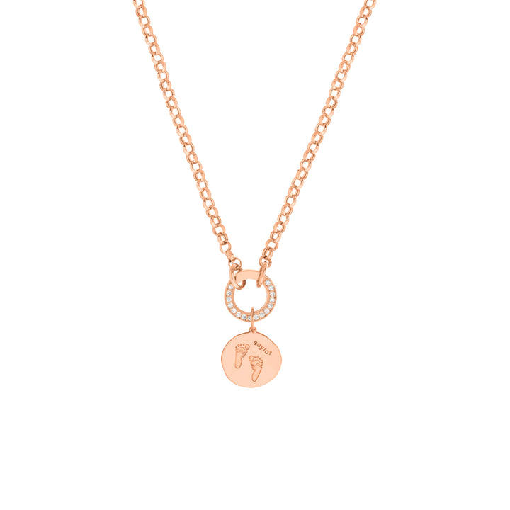 Organic Disk Engravable Charm