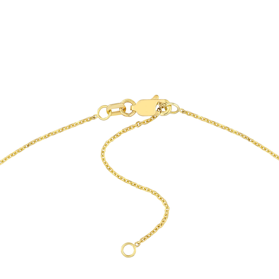 7mm Gothic Nameplate Necklace