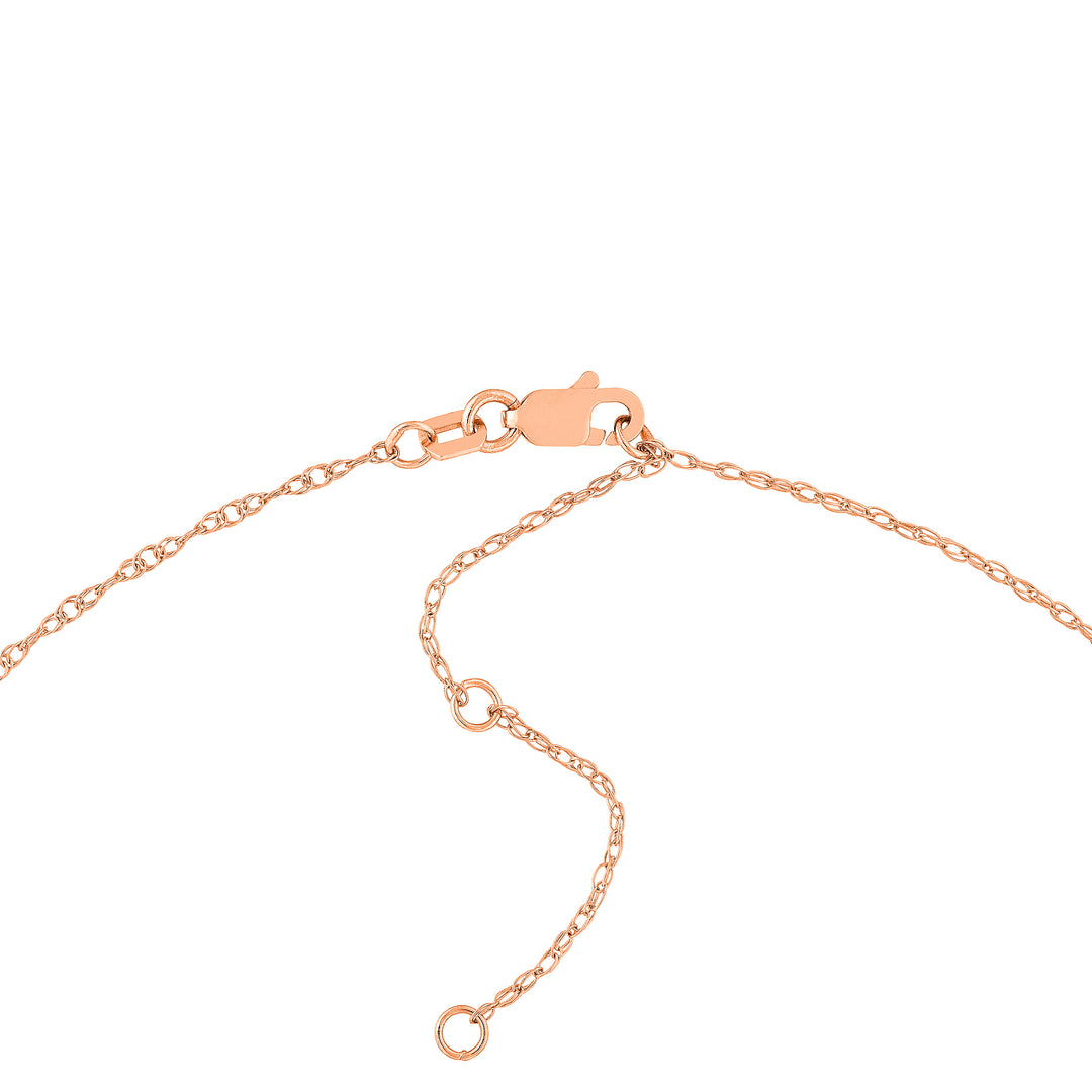 7mm Vertical Roman Numeral Pendant Necklace