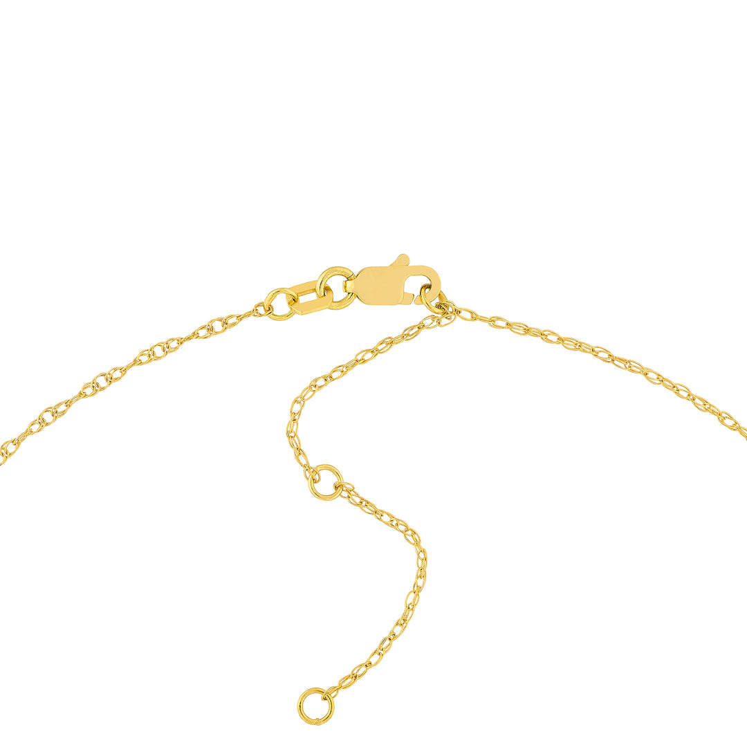7mm Vertical Roman Numeral Pendant Necklace