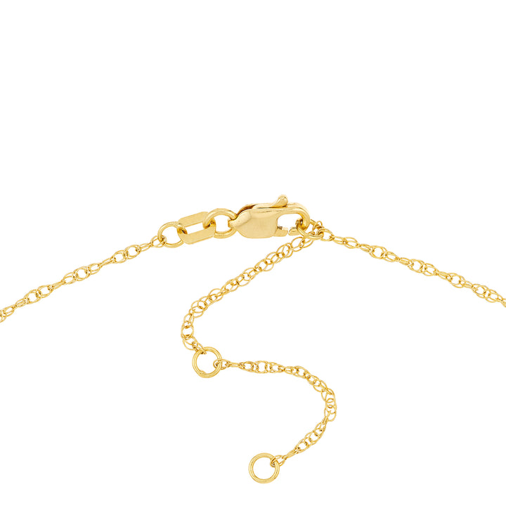 15mm Cursive Initial Pendant Necklace