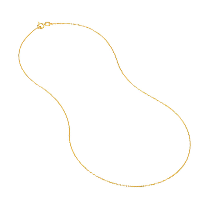 0.9mm Cable Chain with Spring Ring