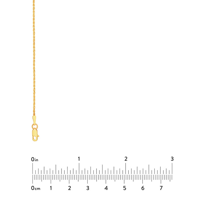 1.05mm D/C Rope Chain with Lobster Lock
