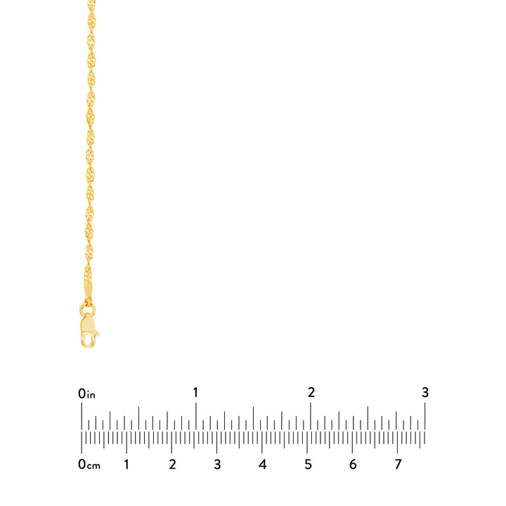 2.1mm Dorica Chain with Lobster Lock