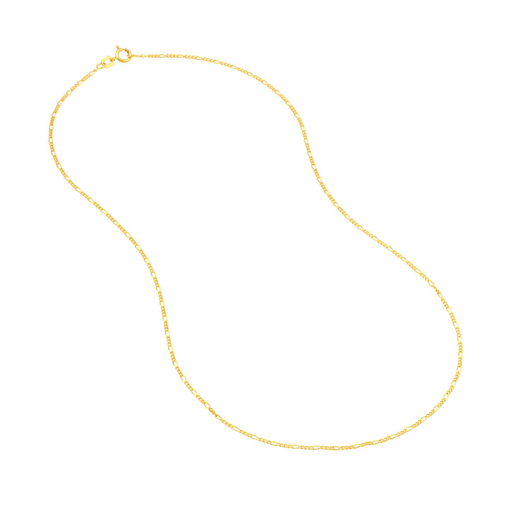 1.30mm Figaro Chain with Spring Ring