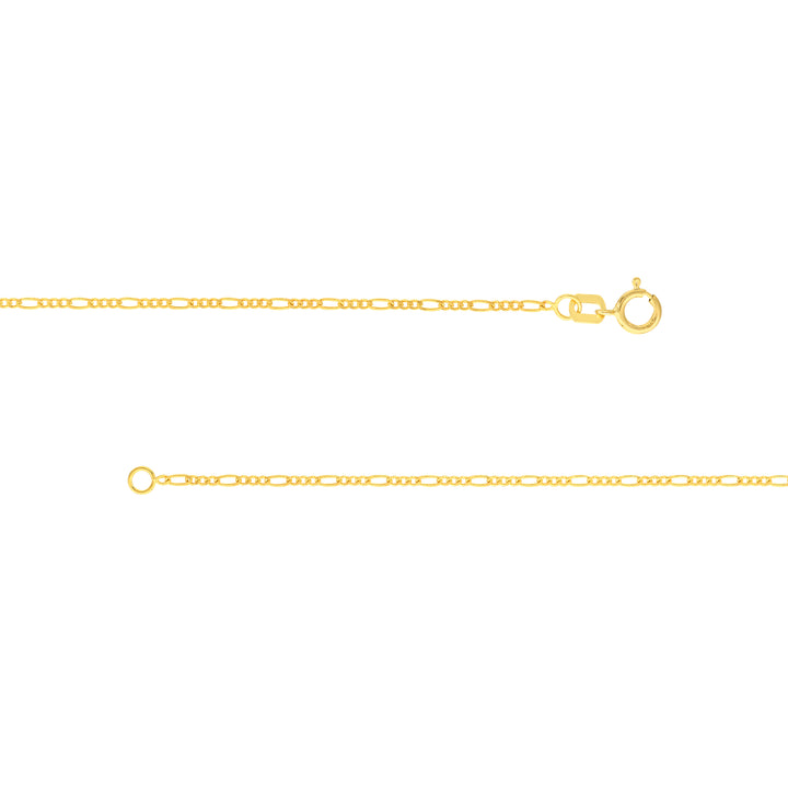 1.30mm Figaro Chain with Spring Ring