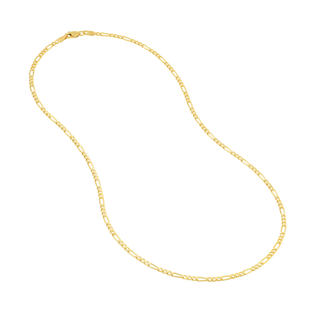 2.35mm Concave Figaro Chain