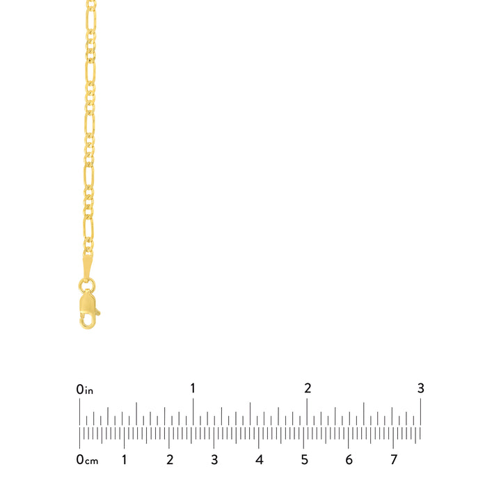 2.35mm Concave Figaro Chain