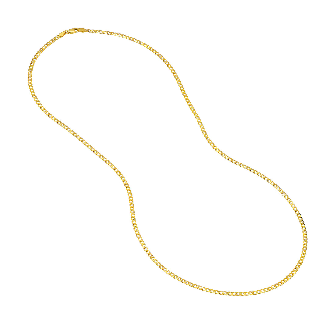 2.7mm Light Open Curb Chain with Lobster Lock