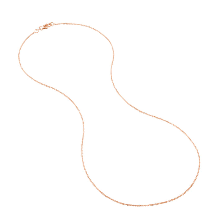 1.05mm Wheat Chain with Lobster Lock