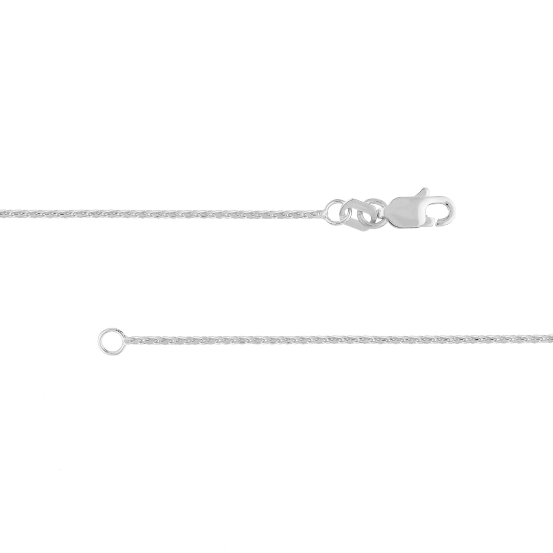 0.85mm D/C Round Wheat Chain with Lobster Lock