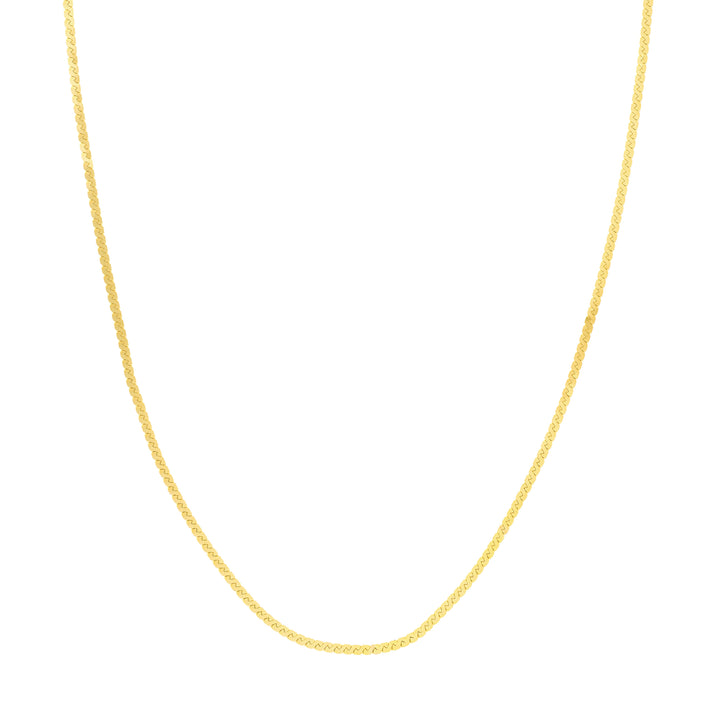 2.0mm Serpentine Chain with Lobster Lock