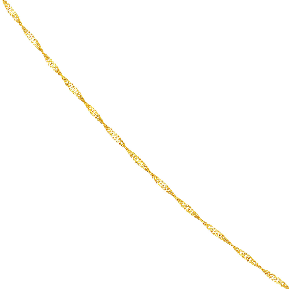 1mm Singapore Chain with Spring Ring