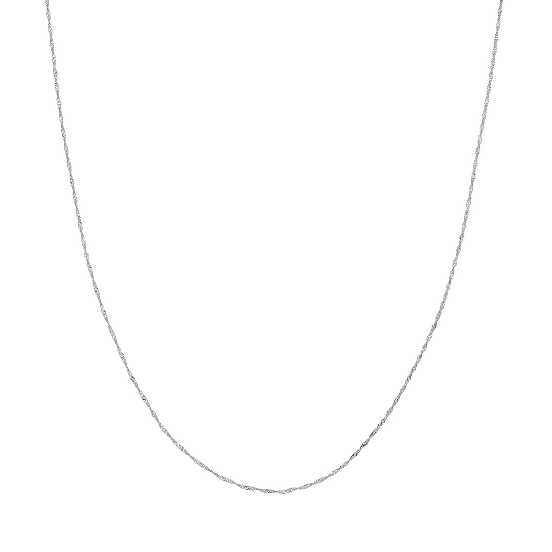 1mm Singapore Chain with Spring Ring