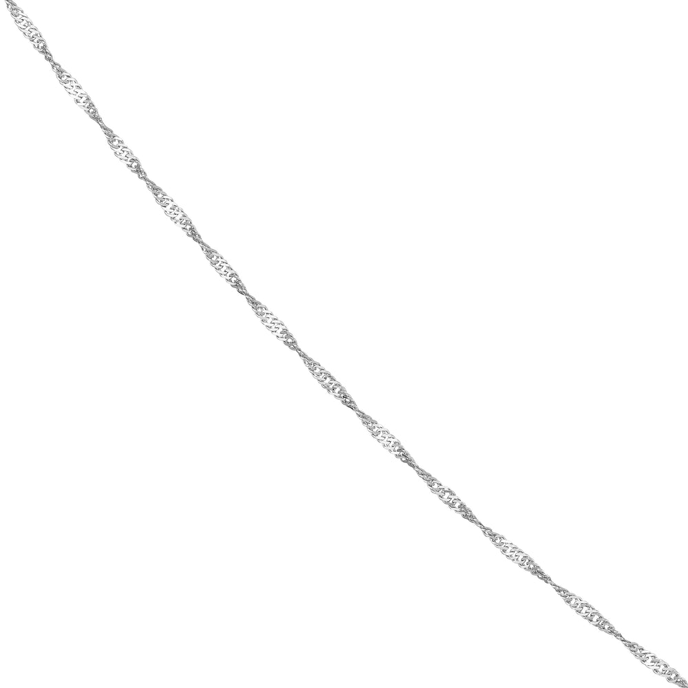 1mm Singapore Chain with Spring Ring