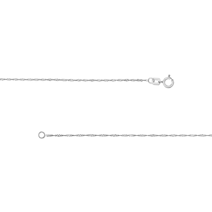 1mm Singapore Chain with Spring Ring