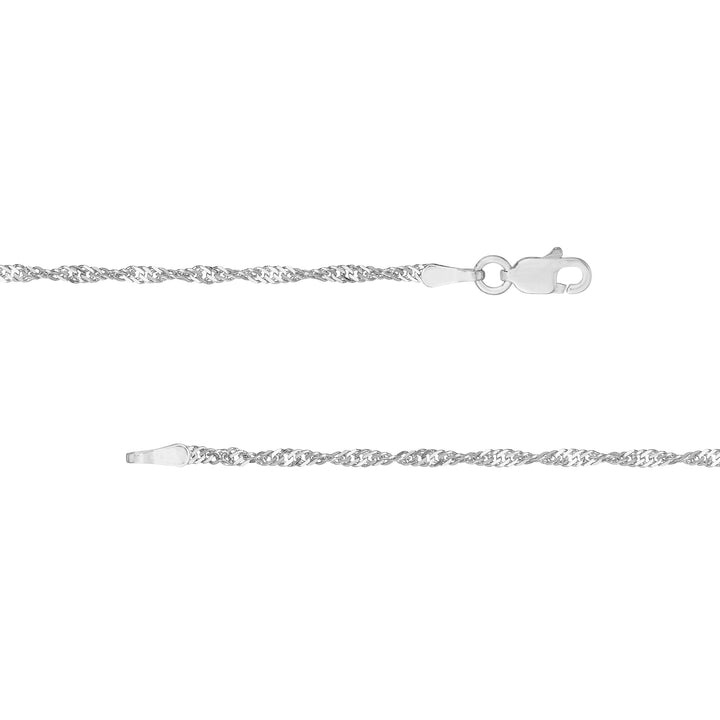 1.7mm Singapore Chain with Lobster Lock