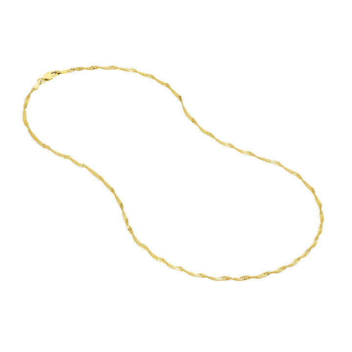1.7mm Singapore Chain with Lobster Lock
