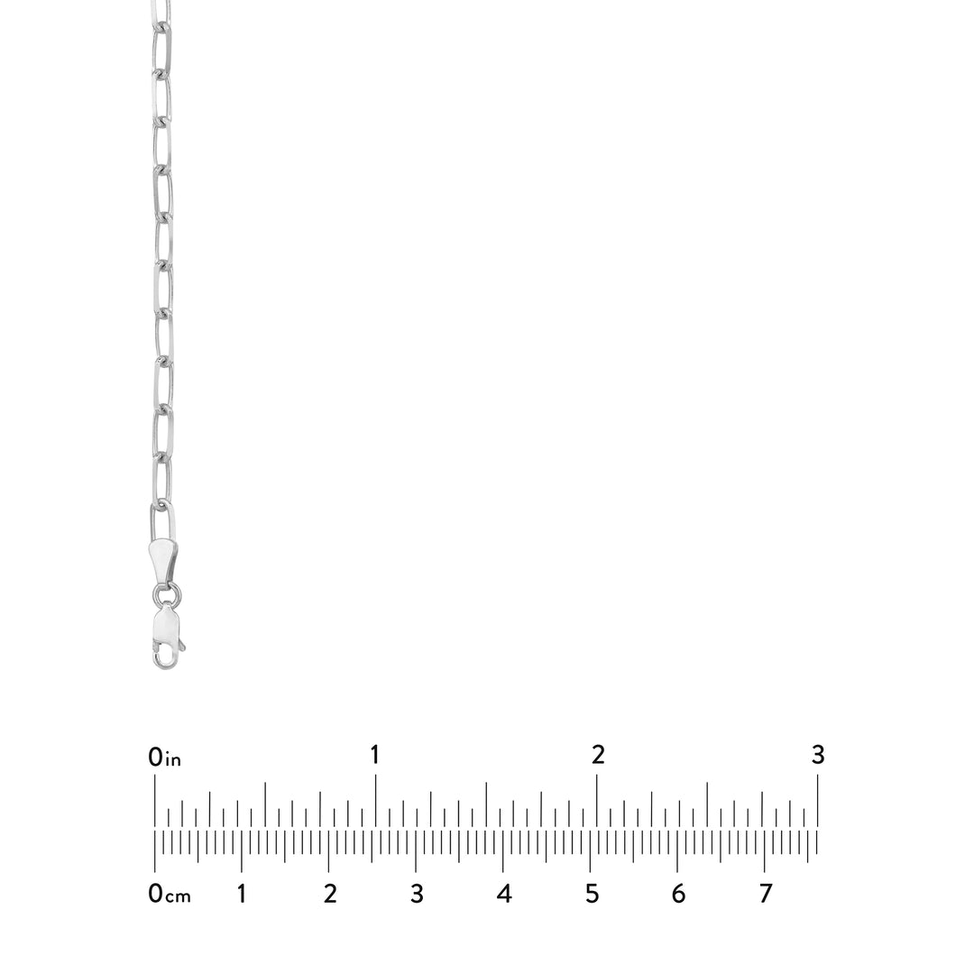 4mm Paper Clip Chain with Lobster Lock