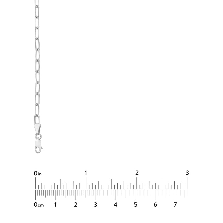 4mm Paper Clip Chain with Lobster Lock