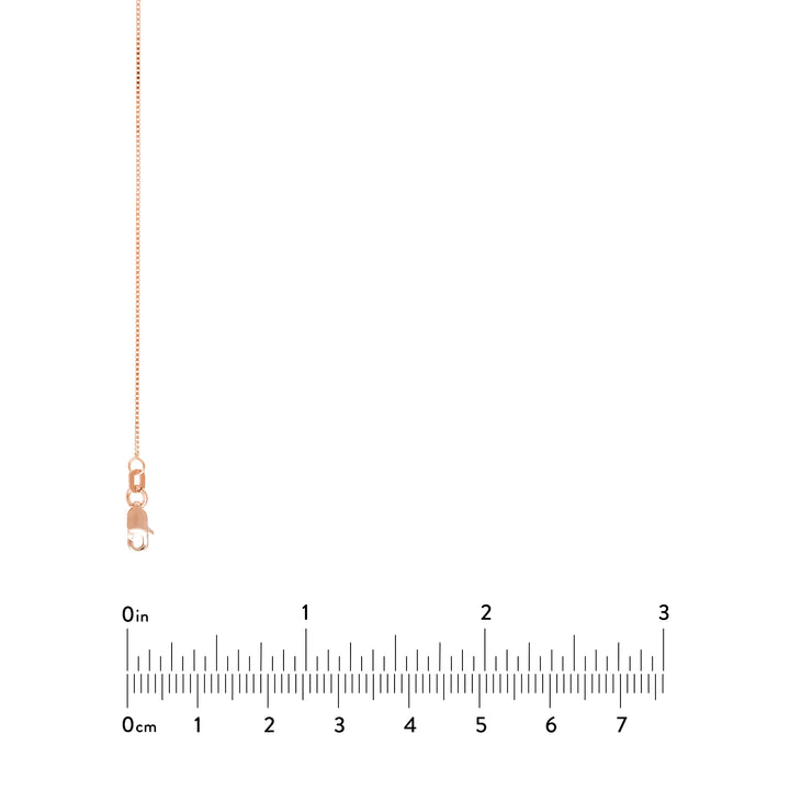 0.66mm Box Chain with Lobster Lock