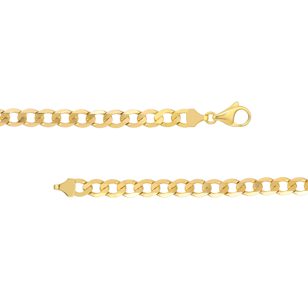 7.2mm Light Open Curb Chain with Lobster Lock