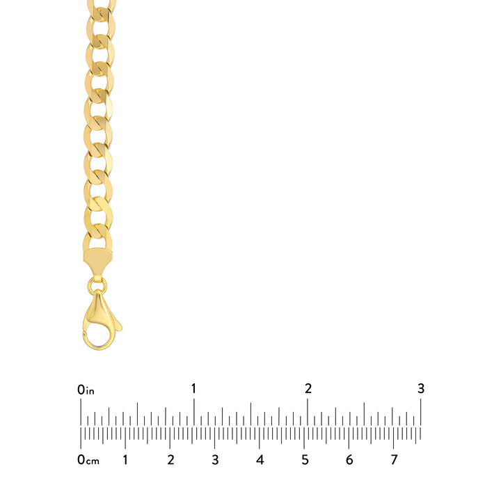 7.2mm Light Open Curb Chain with Lobster Lock