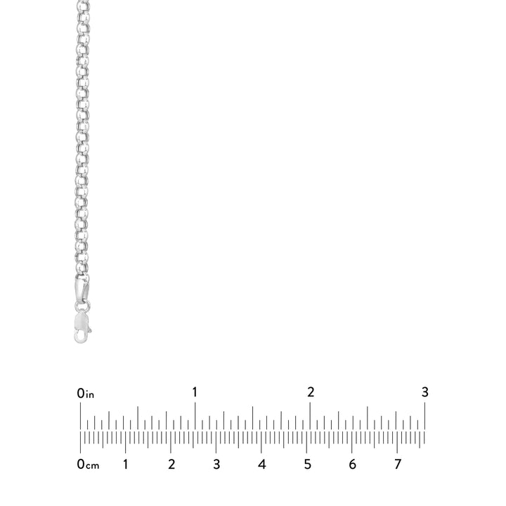 3.75mm Hollow Rolo Chain with Lobster Lock