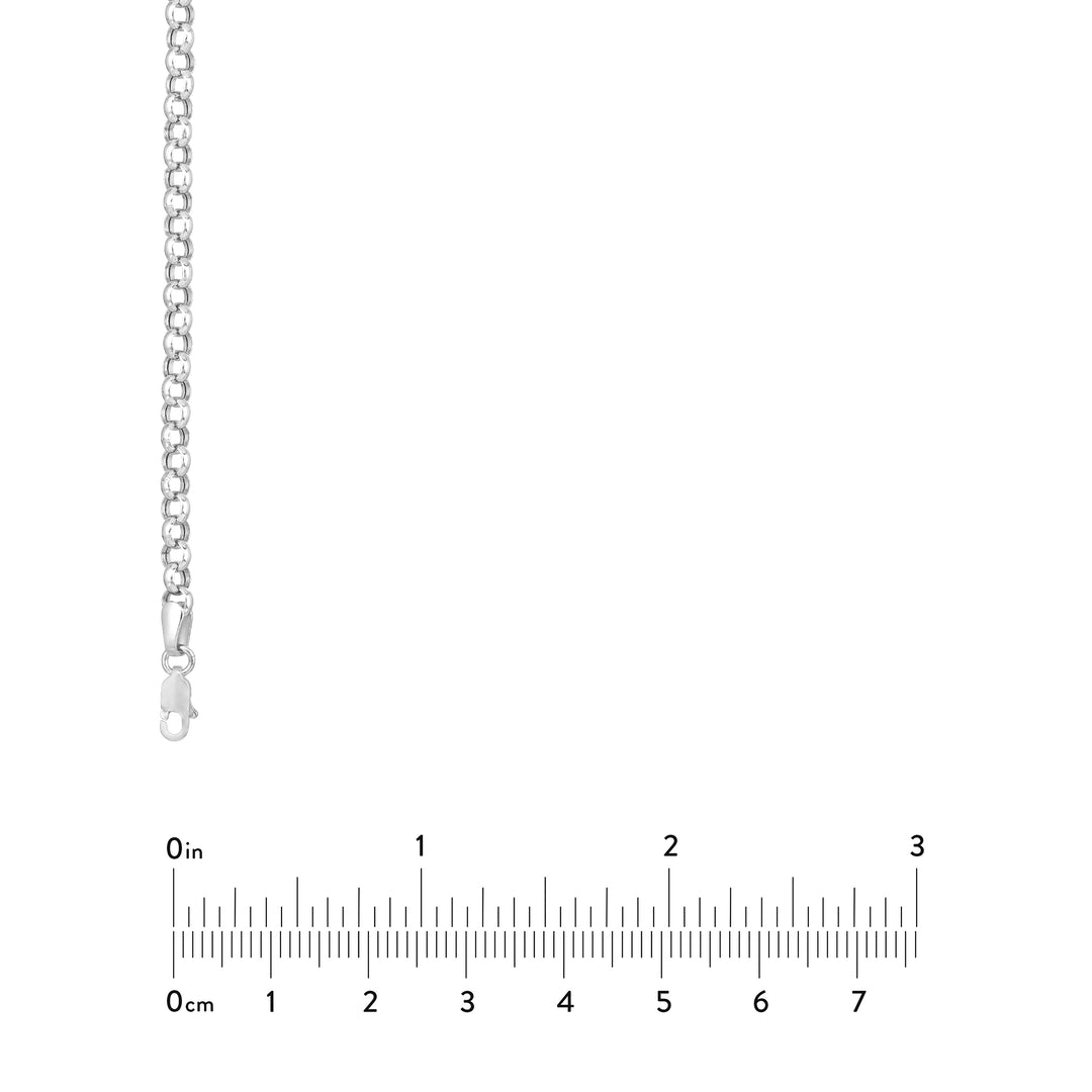 3.75mm Hollow Rolo Chain with Lobster Lock