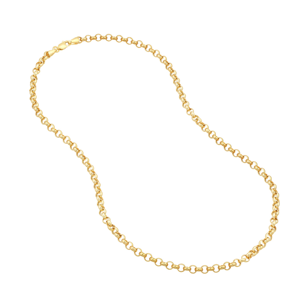 3.75mm Hollow Rolo Chain with Lobster Lock