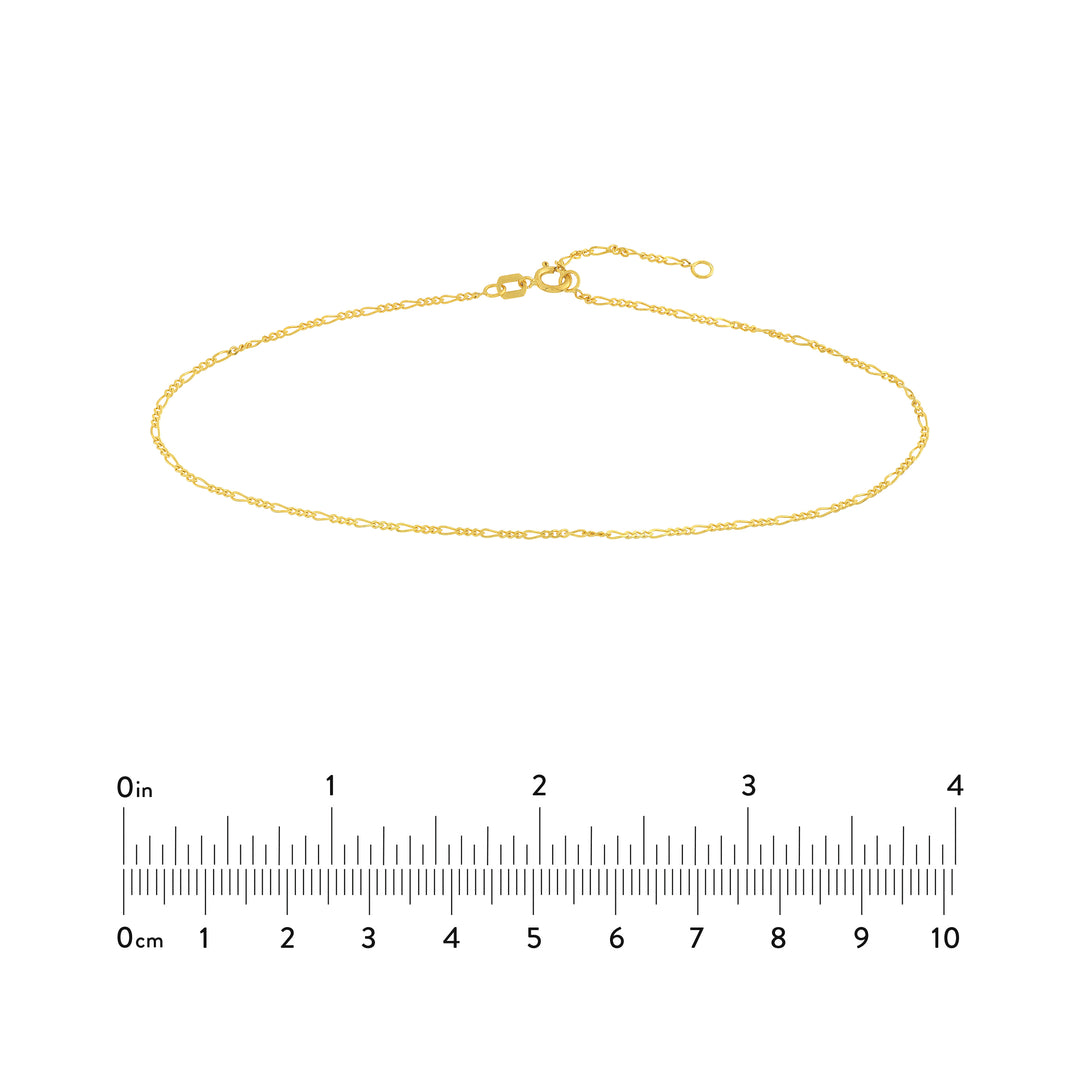 Figaro Chain Adjustable Anklet