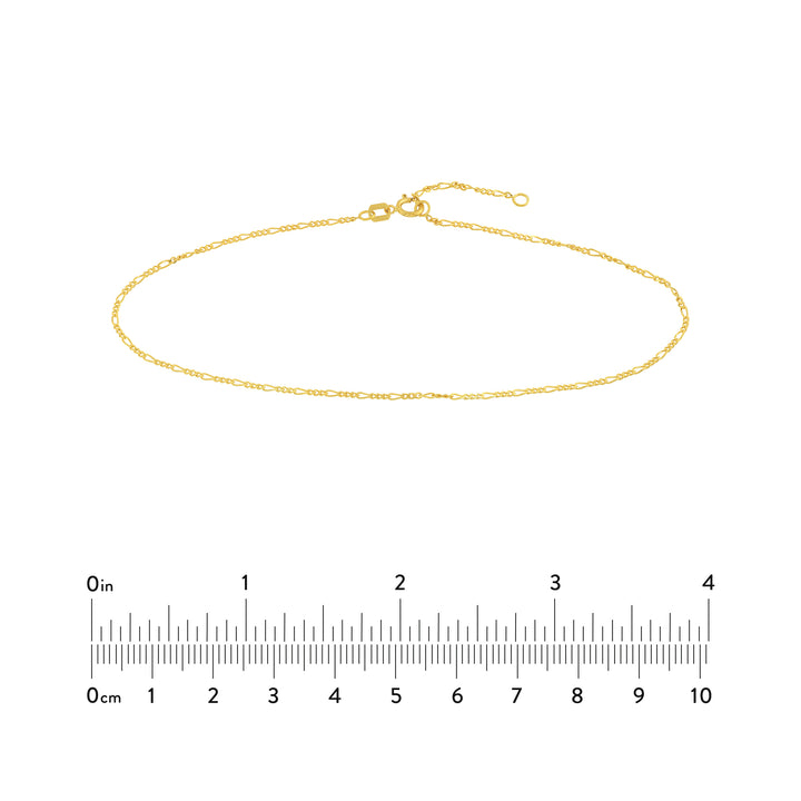 Figaro Chain Adjustable Anklet