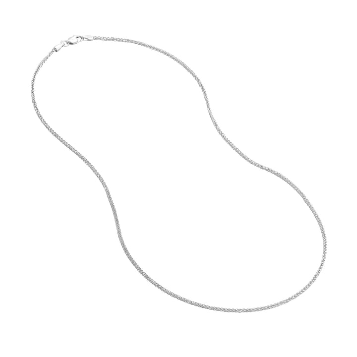 1.75mm Square Wheat Chain with Lobster Lock