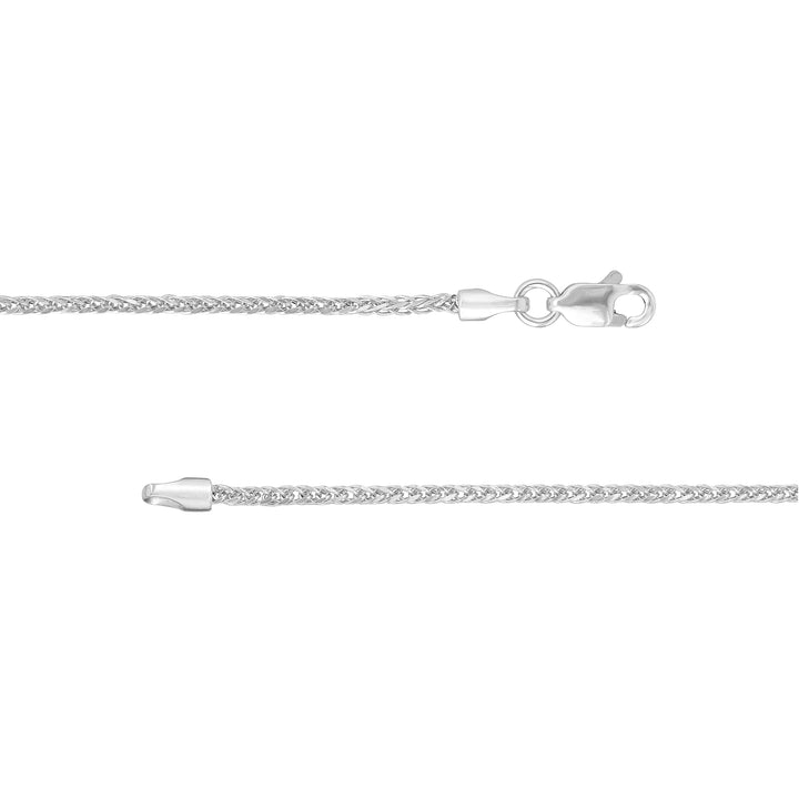1.75mm Square Wheat Chain with Lobster Lock