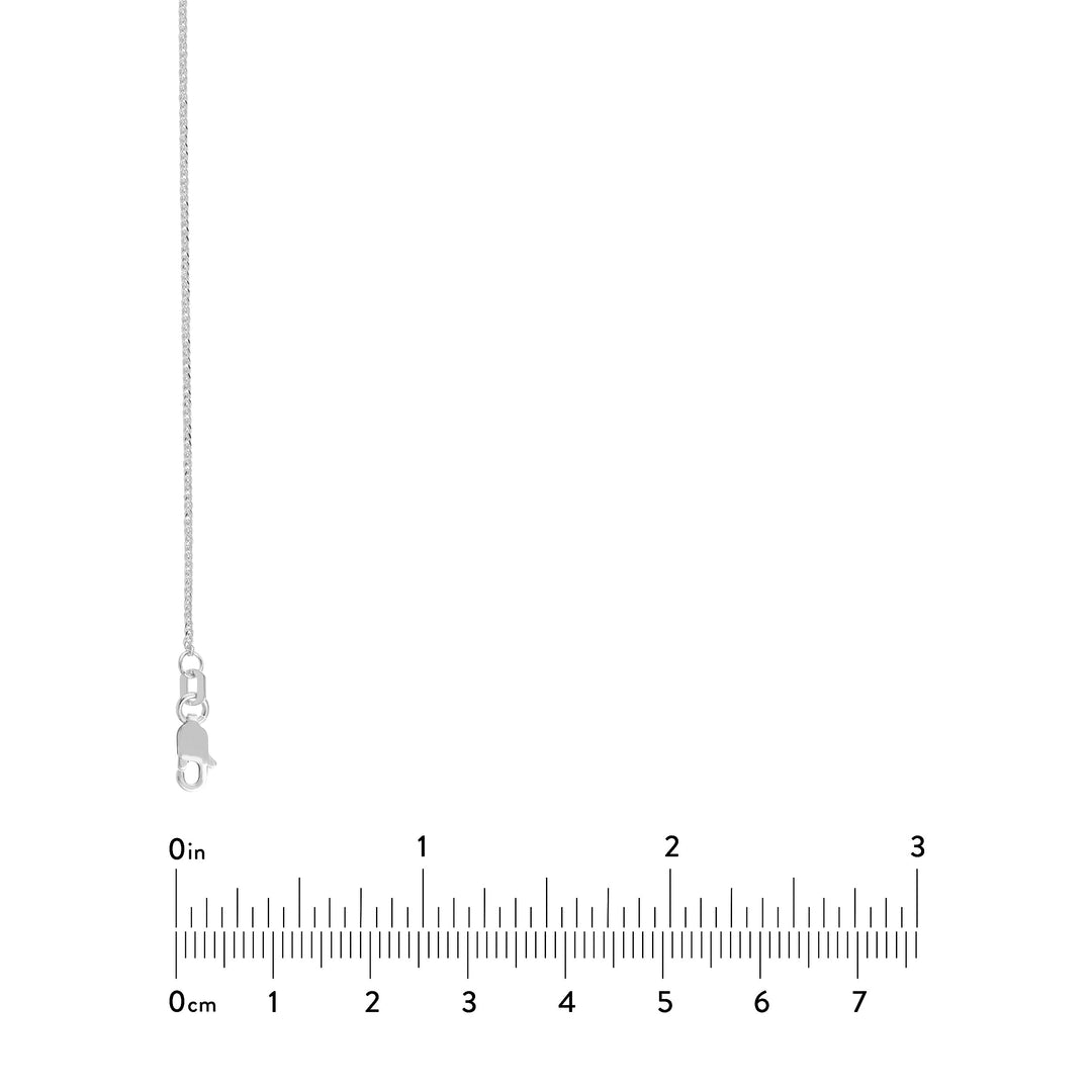 0.85mm D/C Square Wheat Chain with Lobster Lock