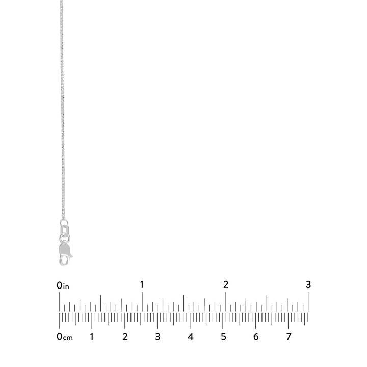 0.85mm D/C Square Wheat Chain with Lobster Lock