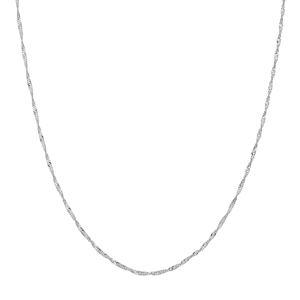 Sterling Silver 1.7mm Singapore Chain