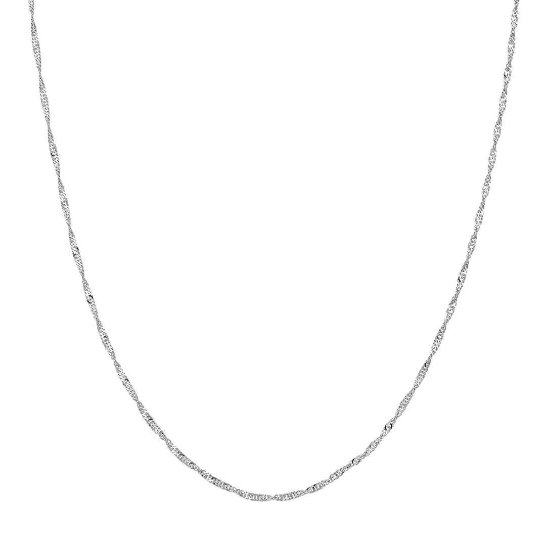 Sterling Silver 1.7mm Singapore Chain