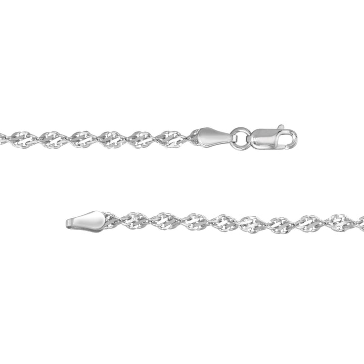 Sterling Silver 2.9mm Dorica Chain