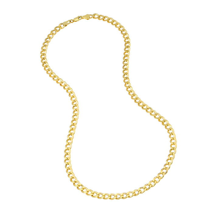 5.7mm Hollow Cuban Chain with Lobster Lock