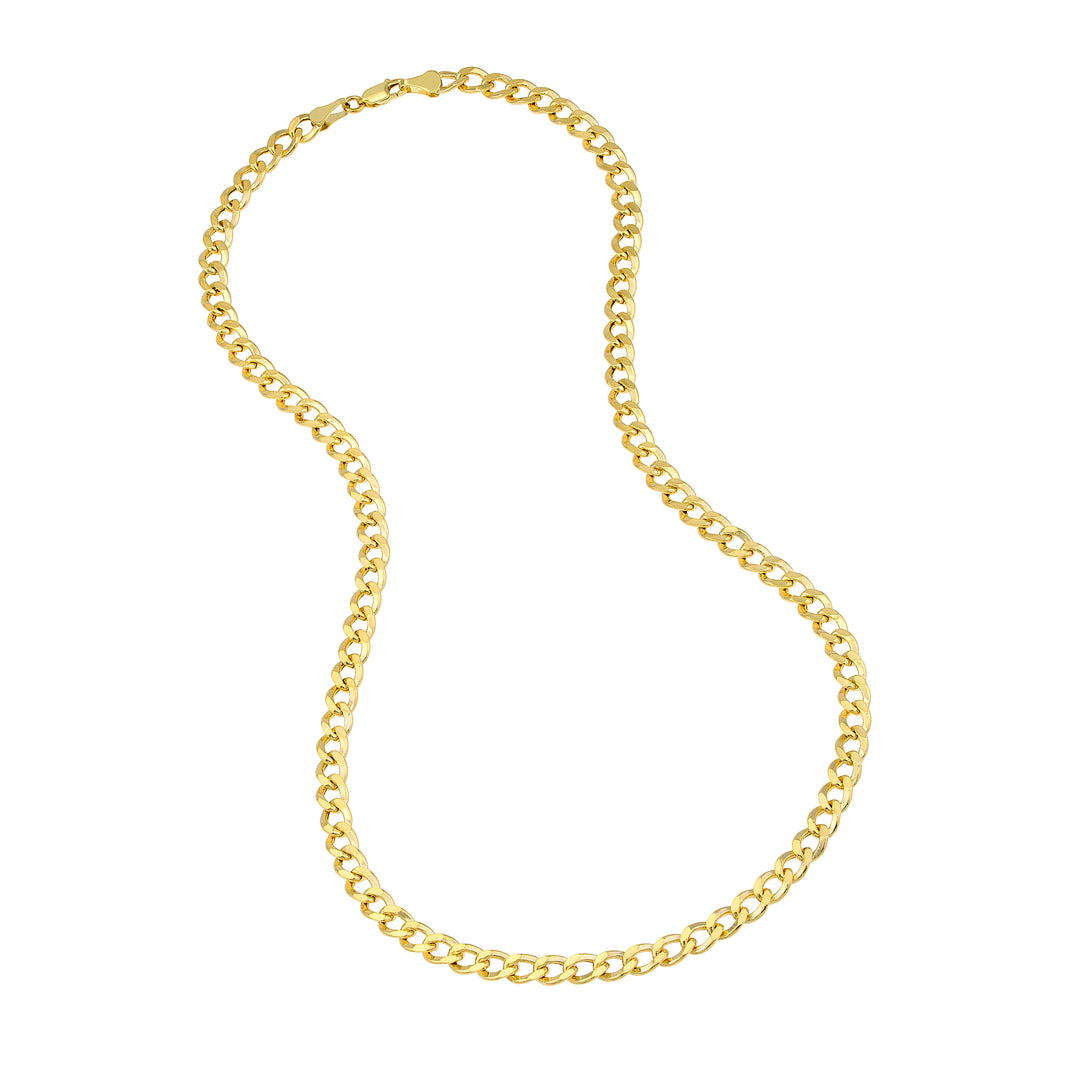 5.7mm Hollow Cuban Chain with Lobster Lock