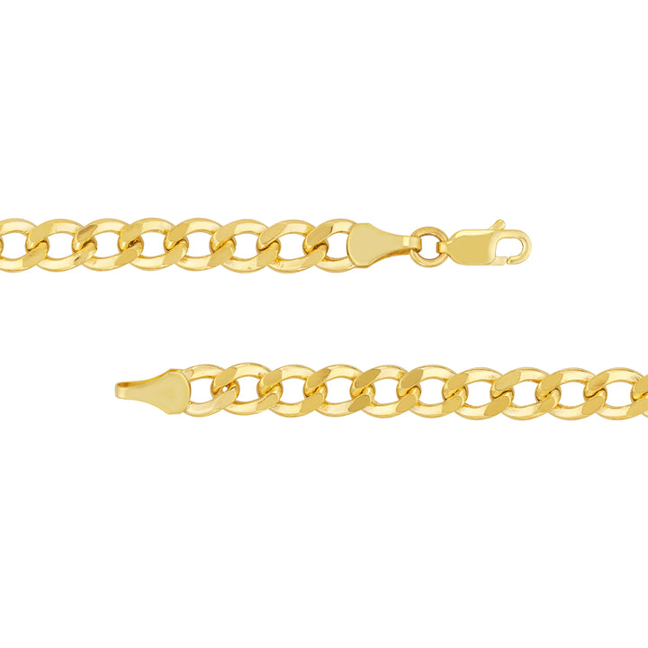 5.7mm Hollow Cuban Chain with Lobster Lock