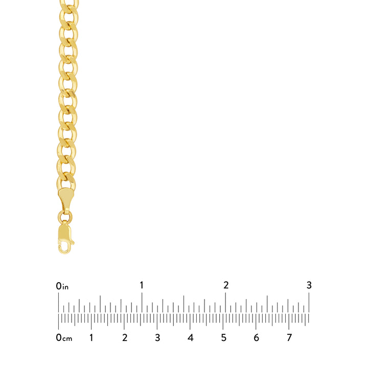 5.7mm Hollow Cuban Chain with Lobster Lock