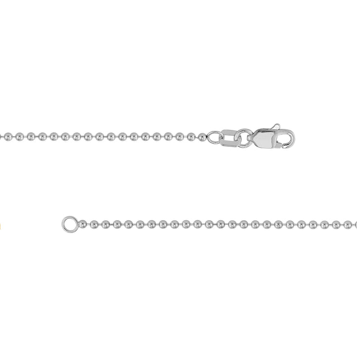 Sterling Silver 2mm Bead Chain
