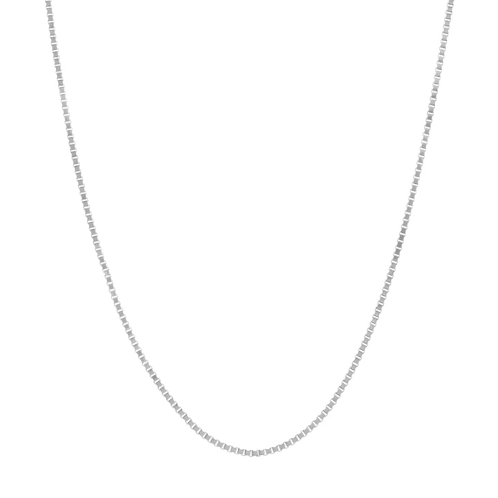 Sterling Silver 0.8mm Box Chain with Lobster Lock