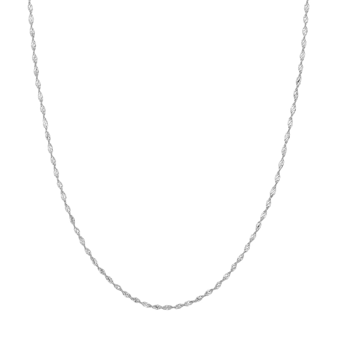 Sterling Silver 2.1mm Dorica Chain with Lobster Lock
