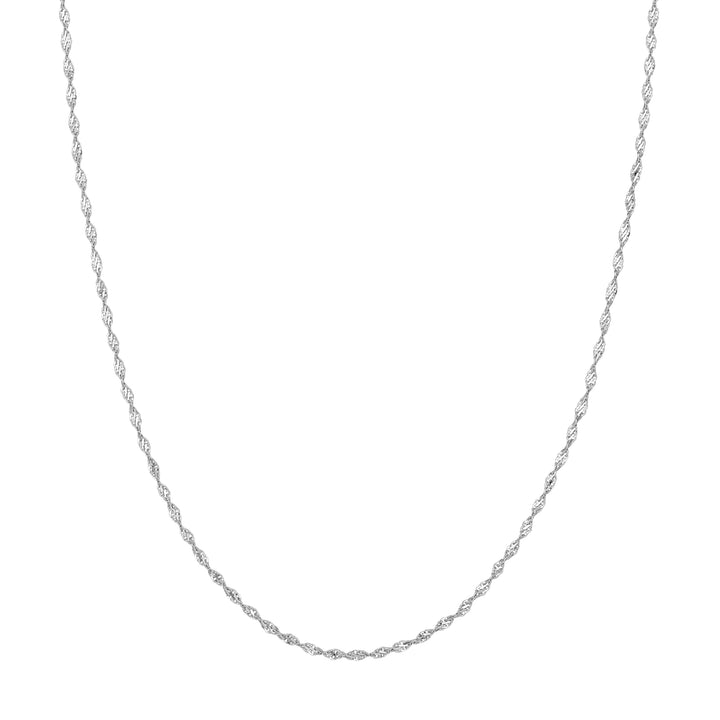 Sterling Silver 2.1mm Dorica Chain with Lobster Lock